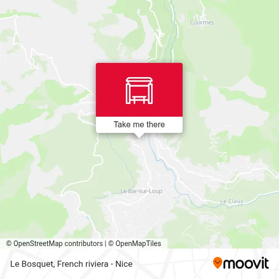Le Bosquet map