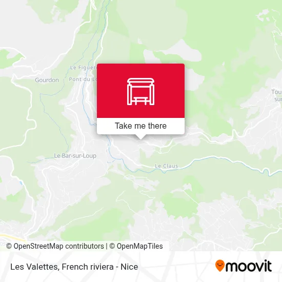 Les Valettes map