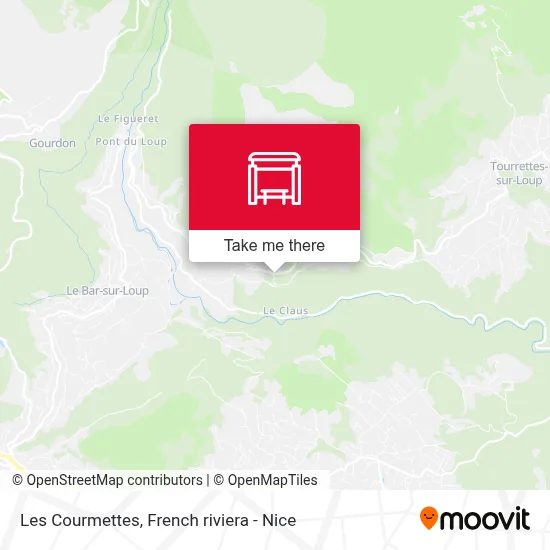 Les Courmettes map