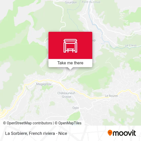 La Sorbiere map