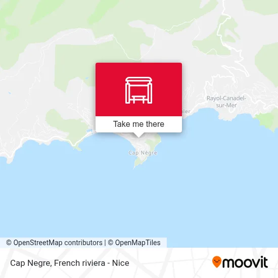 Cap Negre map