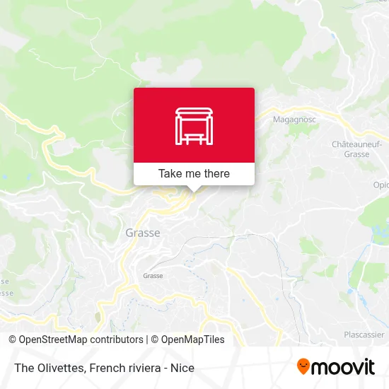 Les Olivettes map
