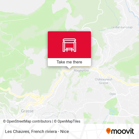 Les Chauves map