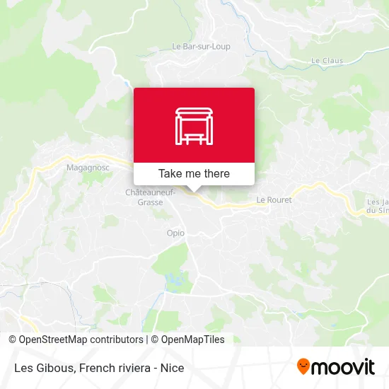 Les Gibous map