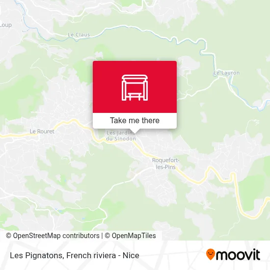 Les Pignatons map