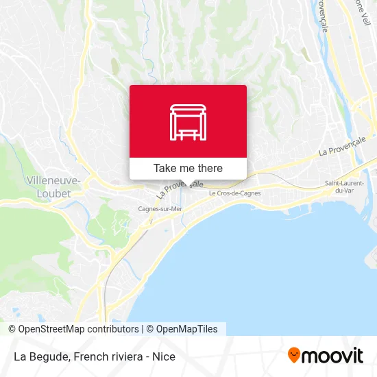 La Begude map