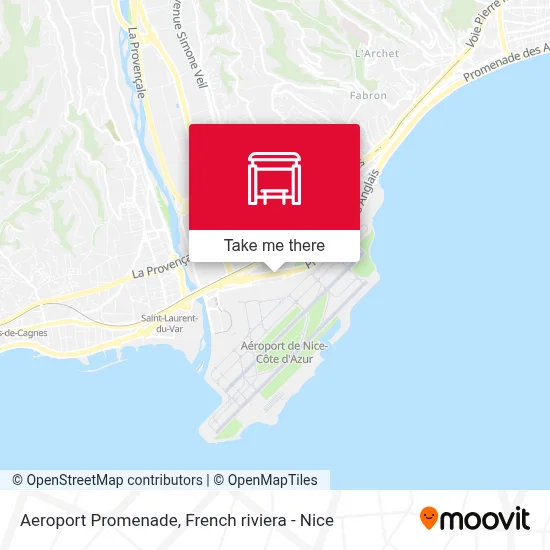 Aeroport Promenade map