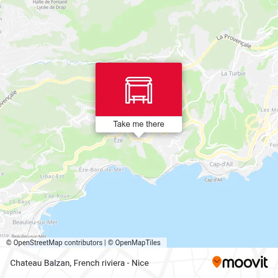 Chateau Balzan map