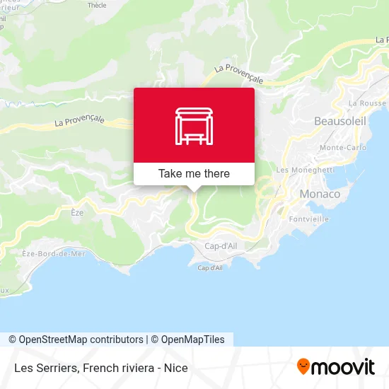 Les Serriers map