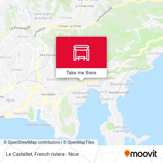 Mapa Le Castellet