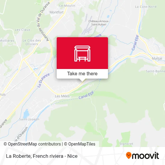 La Roberte map