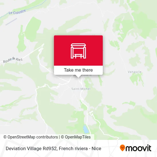 Deviation Village Rd952 map