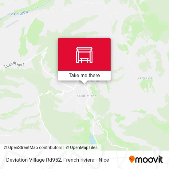 Deviation Village Rd952 map