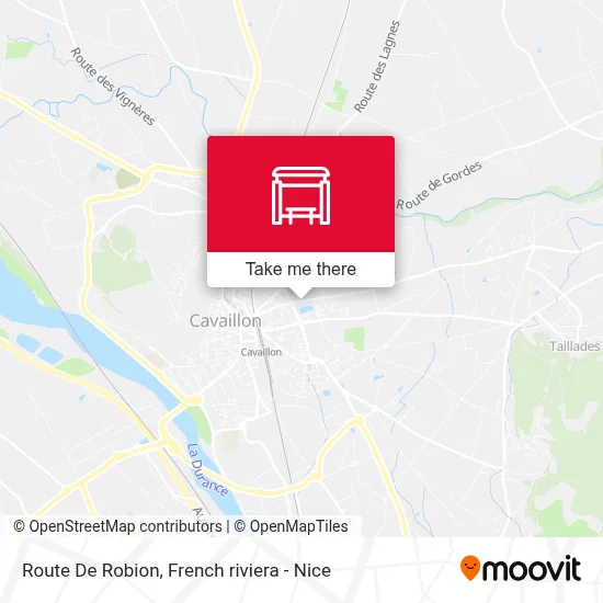 Route De Robion map