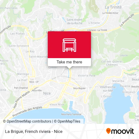 La Brigue map