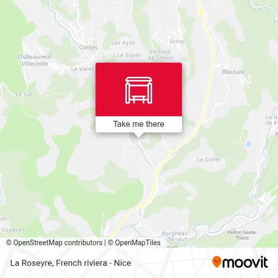 La Roseyre map