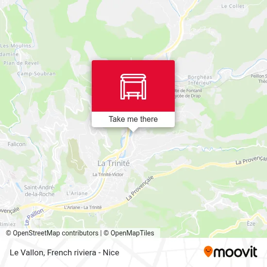 Le Vallon map