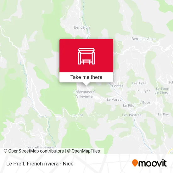 Mapa Le Preit