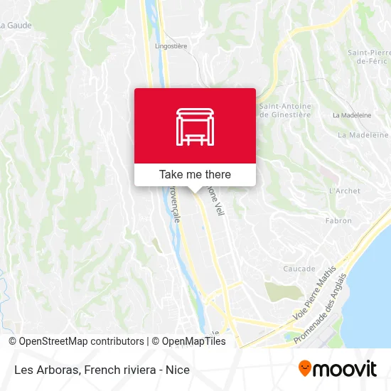 Les Arboras map