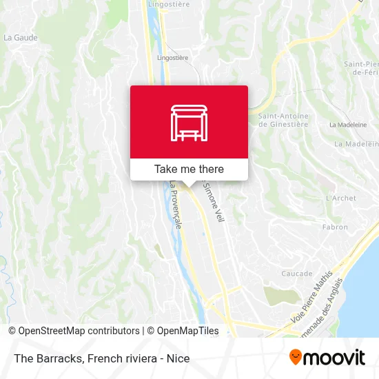 Les Baraques map