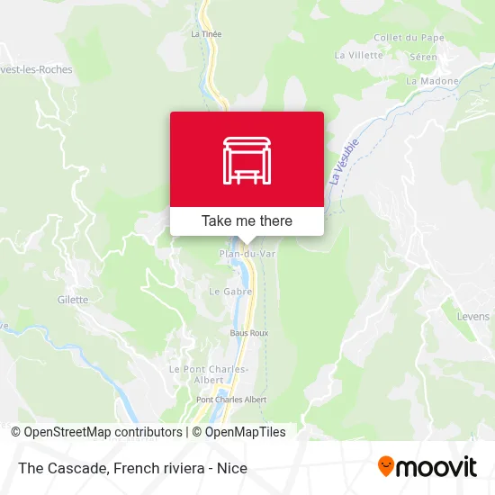 La Cascade map