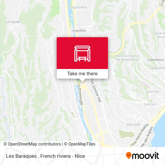 Les Baraques map