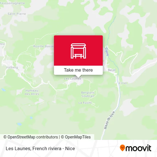 Les Launes map