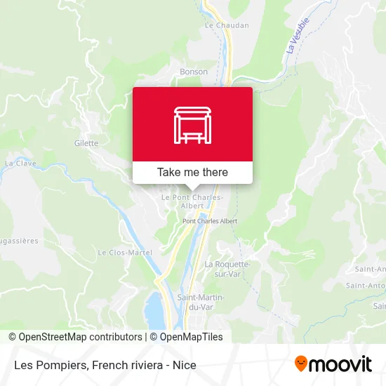 Les Pompiers map