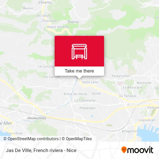 Jas De Ville map