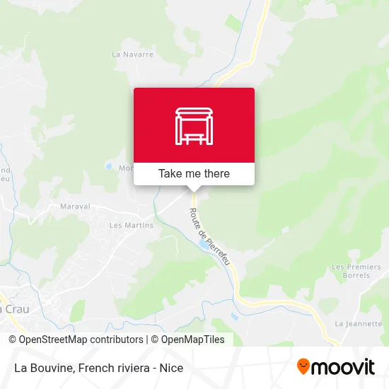 La Bouvine map