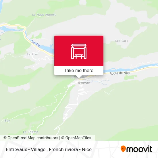 Entrevaux - Village map