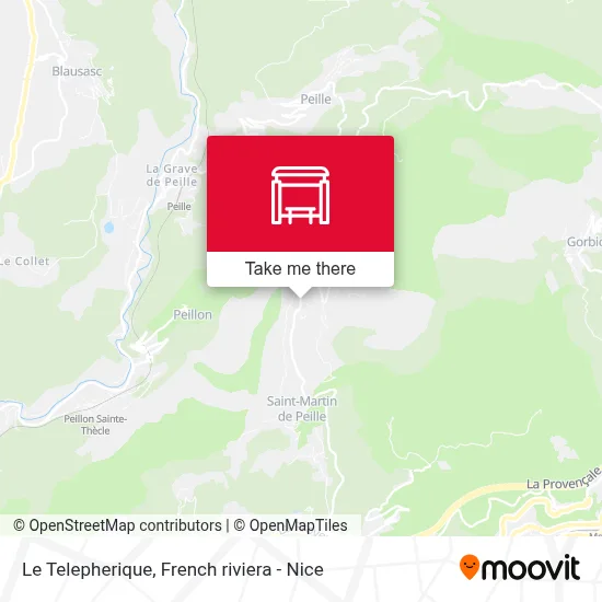 Le Telepherique map