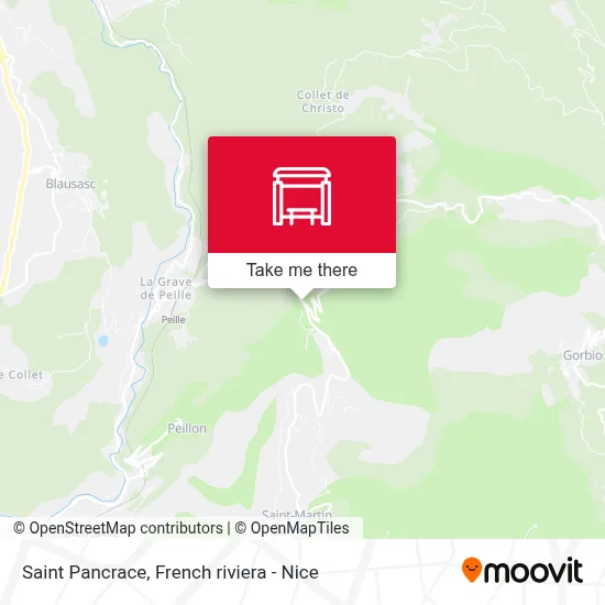 Saint Pancrace map