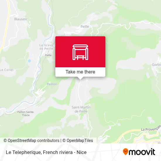 Le Telepherique map