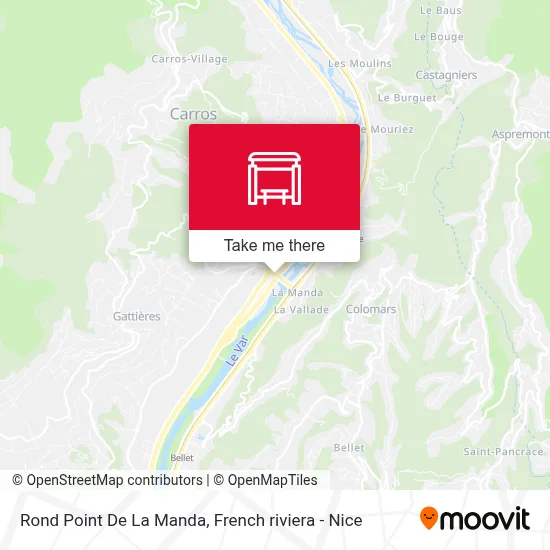 Mapa Rond Point De La Manda