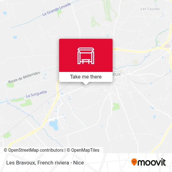 Les Bravoux map