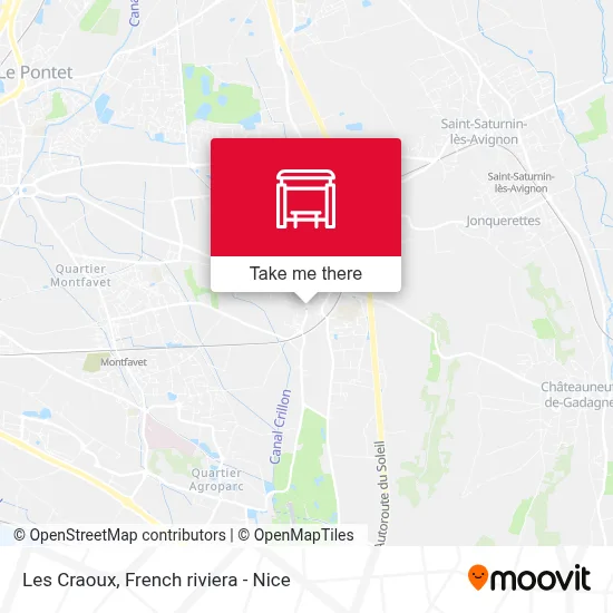Les Craoux map
