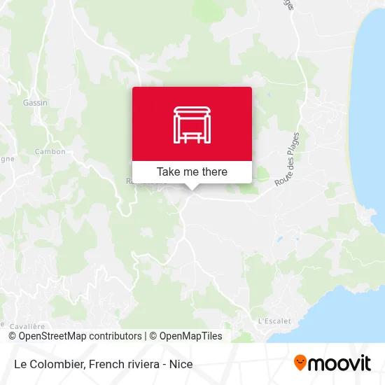 Mapa Le Colombier