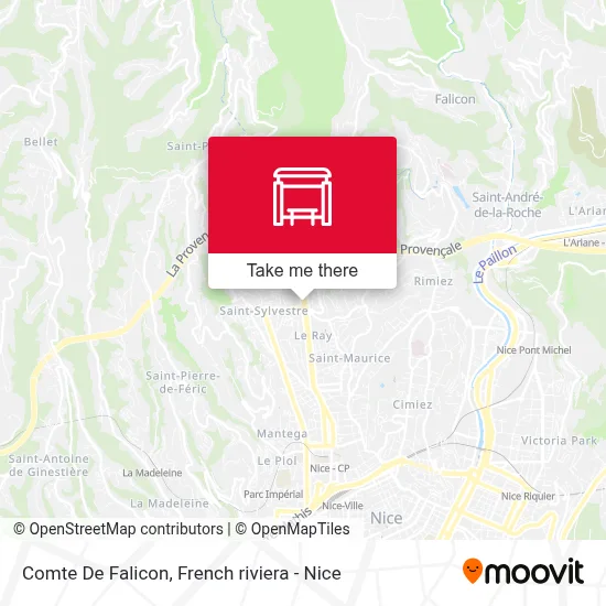 Comte De Falicon map