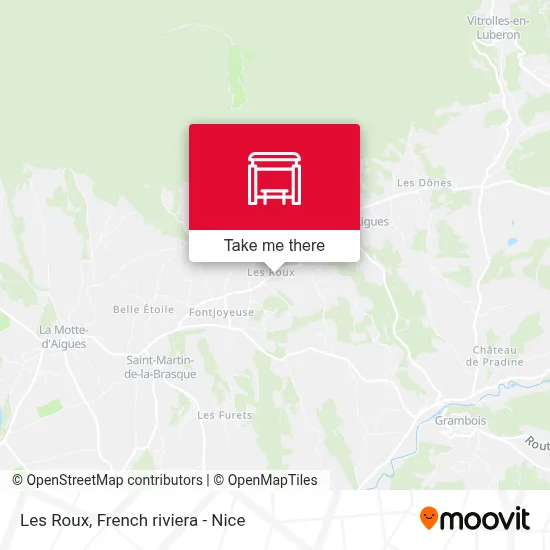 Les Roux map