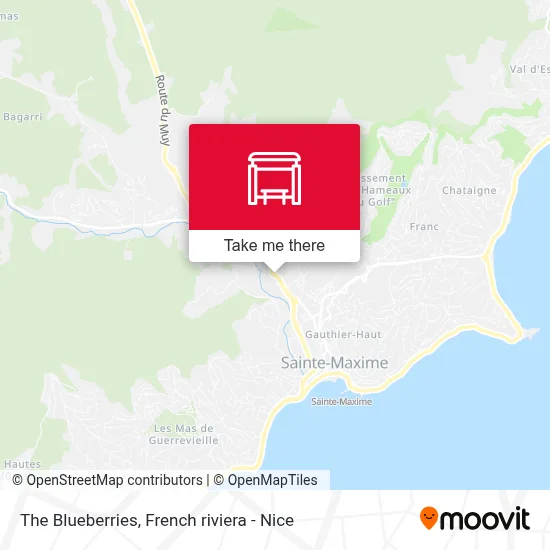 Les Bleuets map
