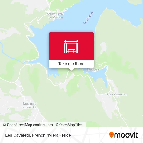 Les Cavalets map