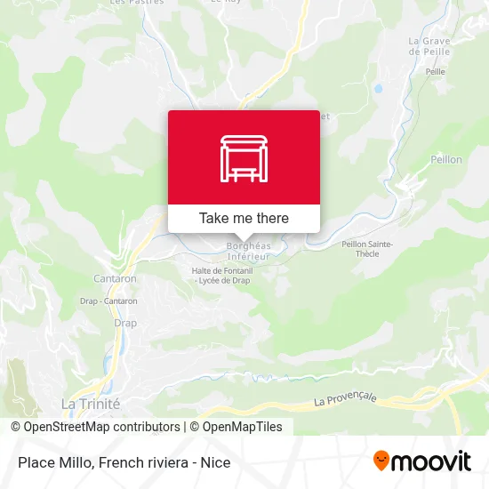 Place Millo map