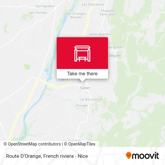 Route D'Orange map