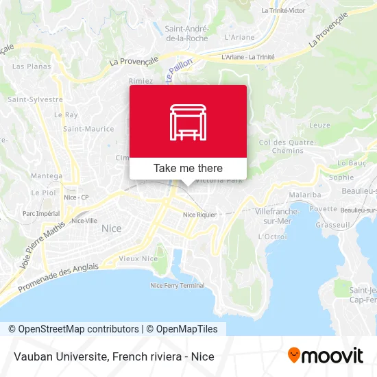 Vauban Universite map