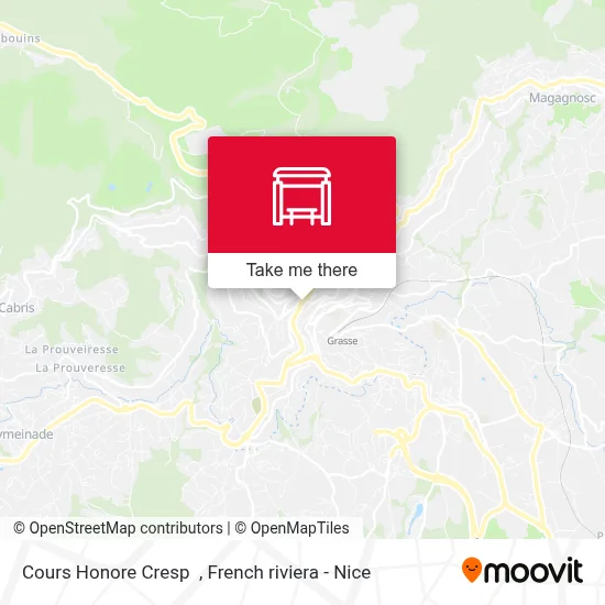Cours Honore Cresp map