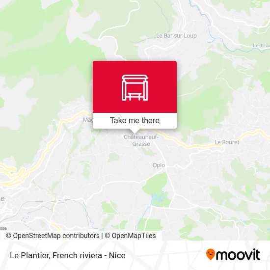 Le Plantier map