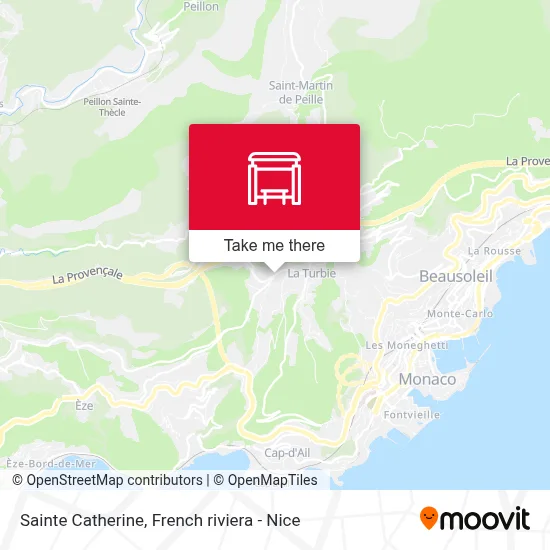 Sainte Catherine map