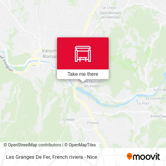 Les Granges De Fer map