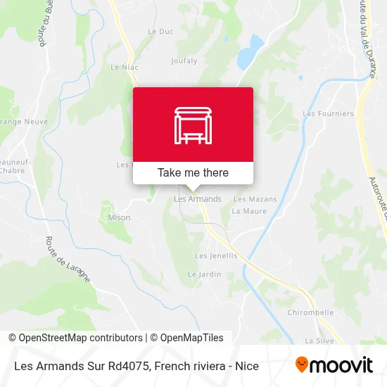 Les Armands Sur Rd4075 map